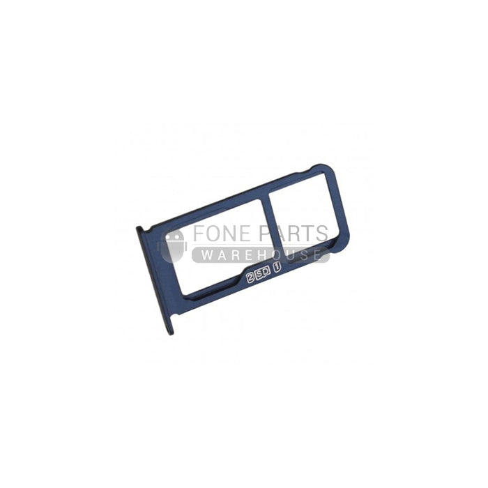 For Nokia 6.1 Plus/ X6 Replacement SIM Card Tray / Micro SD Card Tray[Blue]