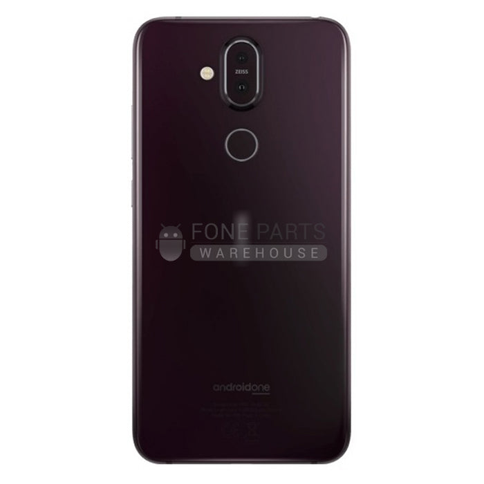 For Nokia 8.1 / X7 / 7.1 Plus Replacement Battery Back Cover [DARK Red]