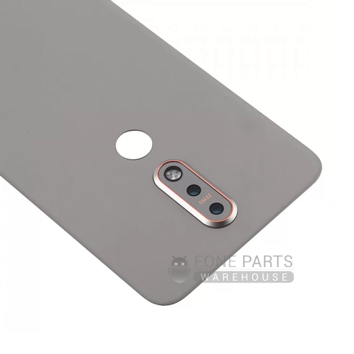 For Nokia 8.1 / X7 / 7.1 Plus Replacement Battery Back Cover [Silver]