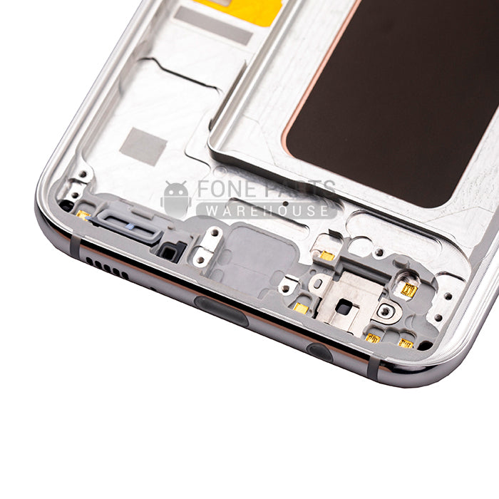 For Galaxy S8 Plus (G955) LCD Screen Digitizer Assembly Original Refurbish with Frame [Silver]