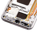 For Galaxy S8 Plus (G955) LCD Screen Digitizer Assembly Original Pulled Out with Frame [Silver]