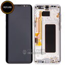 For Galaxy S8 Plus (G955) LCD Screen Digitizer Assembly Original Pulled Out with Frame [Silver]