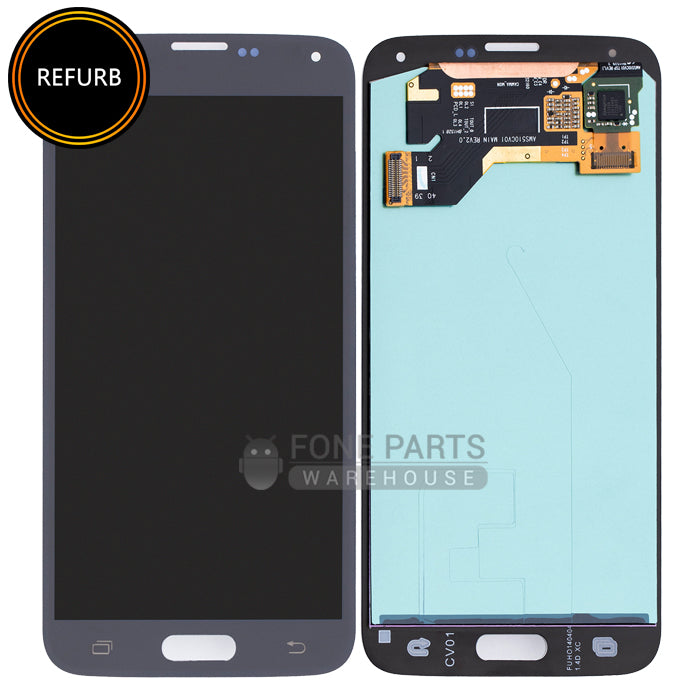 For Galaxy S5 Replacement LCD Screen With Touch Digitizer Assembly (Original Refurbish) [Black]