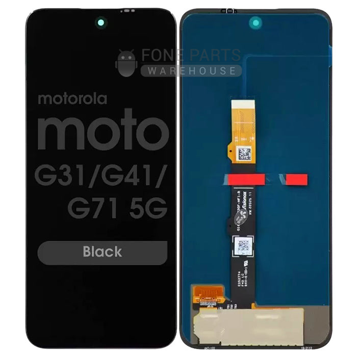 For Motorola G31 / G41 / G71 (5G) LCD Screen and Touch Digitizer Without Frame (Black)