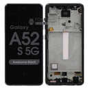 For A52s (SM-A528) Replacement LCD Screen Digitizer Assembly With Frame [OEM] [Black]