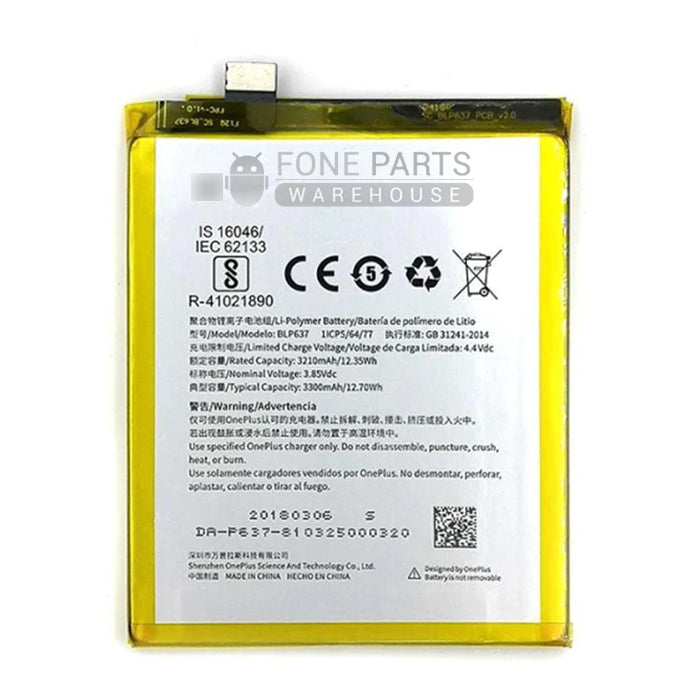 For Oneplus 5 / 5T Replacement Battery [ Assemble with original ic]