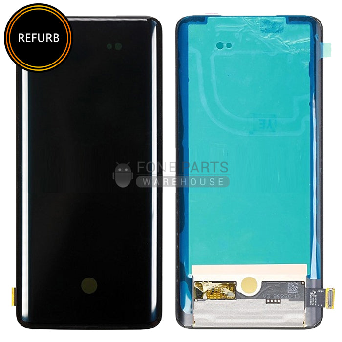 For OnePlus 7T Pro Lcd Screen with Touch Digitizer Assembly in [Black] [AMOLED-Refurbished] [Without Frame]