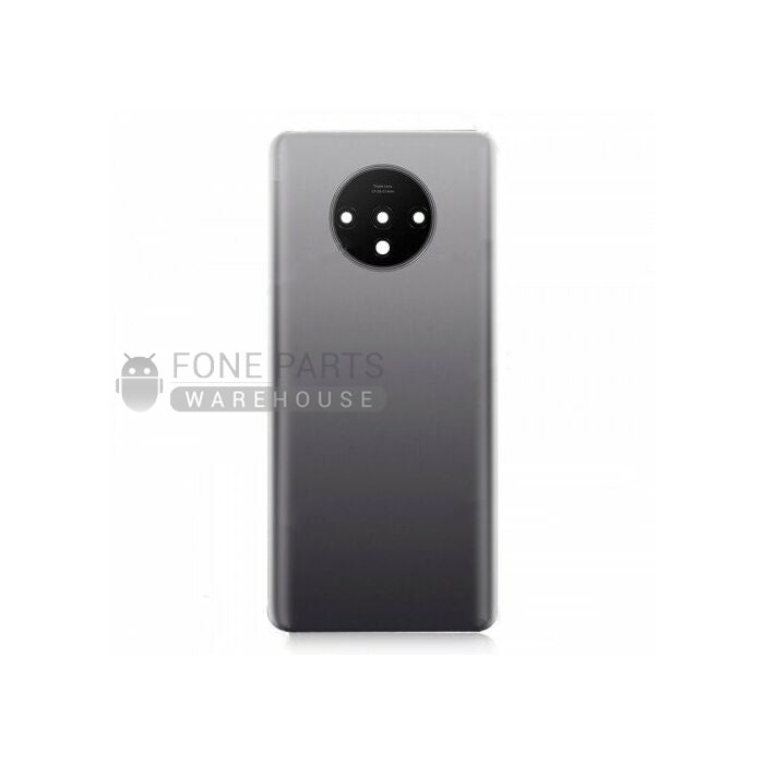 For OnePlus 7T Replacement Battery Back Cover With Camera Lens [Black]