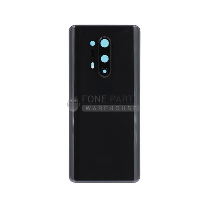 For OnePlus 8 Pro Replacement Battery Back Cover With Camera Lens [Black]