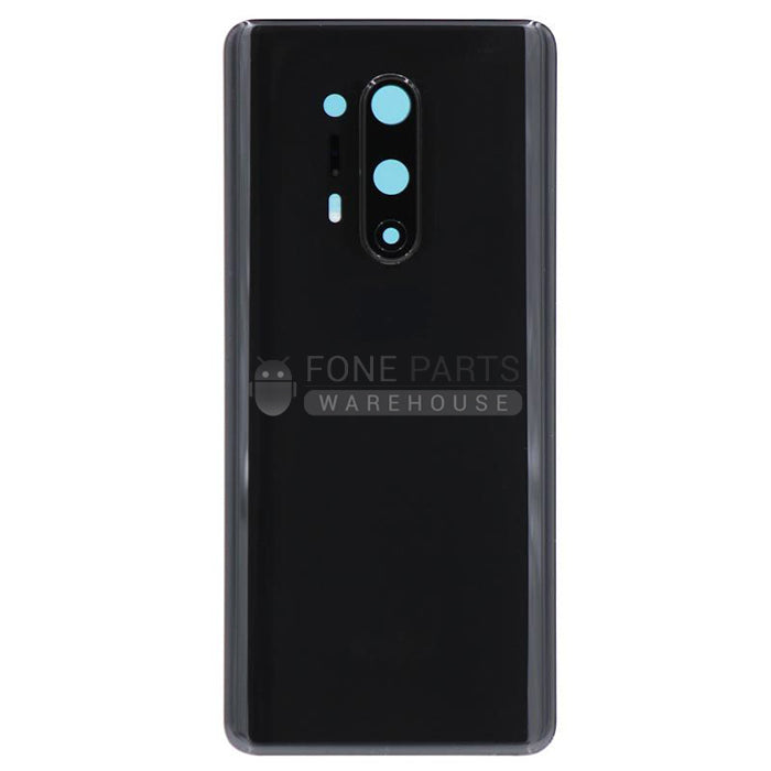 For OnePlus 8 Pro Replacement Battery Back Cover With Camera Lens [Black]