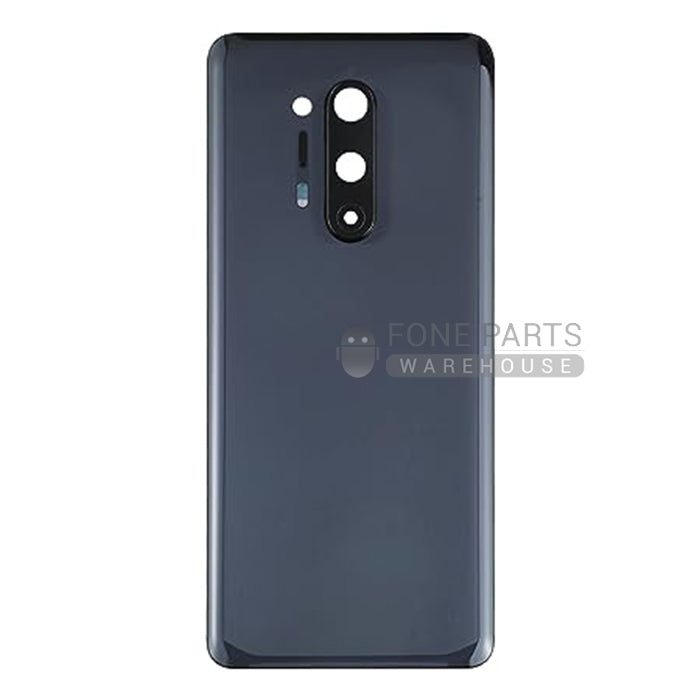 For OnePlus 8 Pro Replacement Battery Back Cover With Camera Lens [Silver]