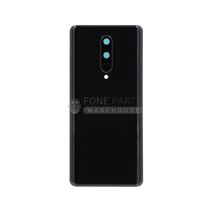 For OnePlus 8 Replacement Battery Back Cover With Camera Lens [Black]