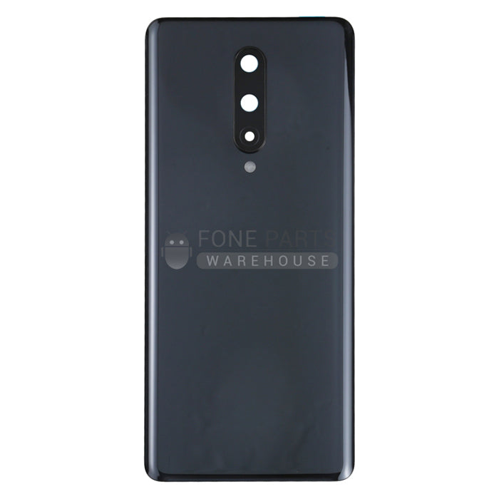 For OnePlus 8 Replacement Battery Back Cover With Camera Lens [Black]