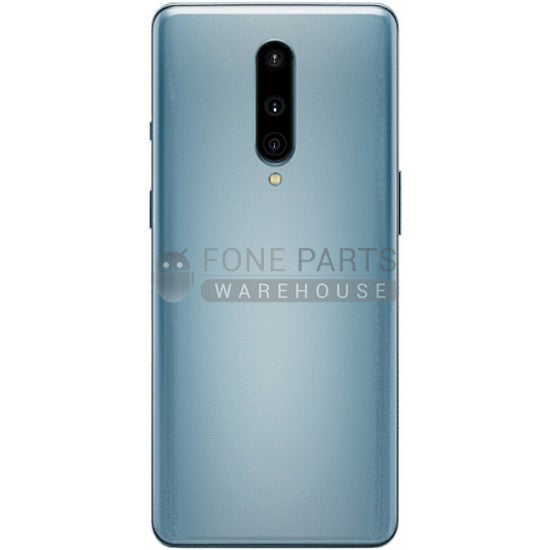 For OnePlus 8 Replacement Battery Back Cover With Camera Lens [Silver]