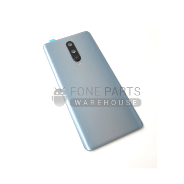 For OnePlus 8 Replacement Battery Back Cover With Camera Lens [Silver]