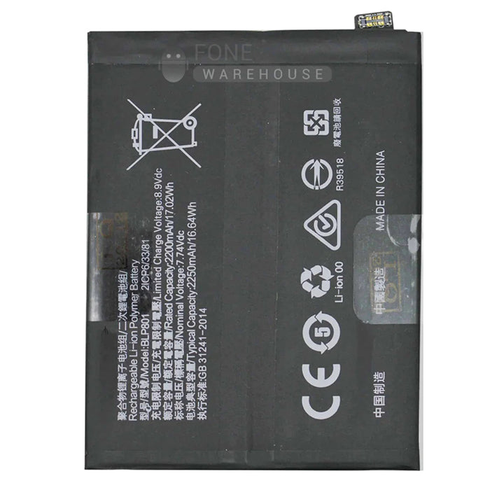 For OnePlus 8T Replacement Battery [ Assemble With original Ic]