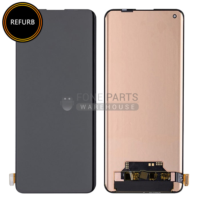 For OnePlus 9 Pro Lcd Screen with Touch Digitizer Assembly in [Stellar Black] [AMOLED-Refurbished] [Without Frame]