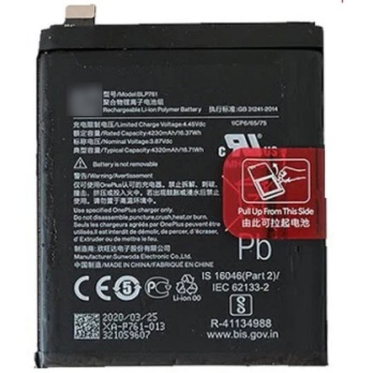 For OnePlus 9R Replacement Battery [ Assemble With original Ic]