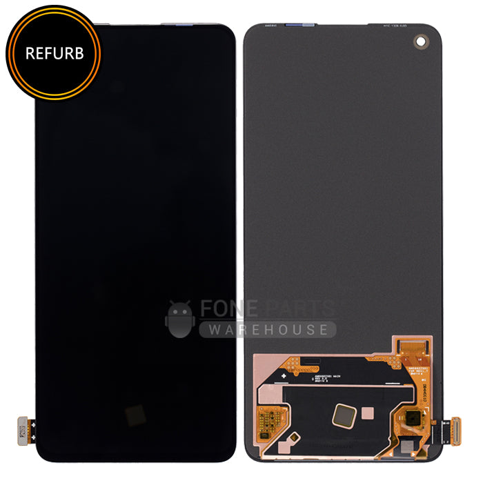 For OnePlus 9RT Lcd Screen with Touch Digitizer Assembly in [Hacker Black] [AMOLED-Refurbished] [Without Frame]