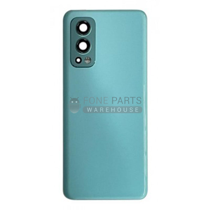 For OnePlus Nord 2 5G Replacement Battery Back Cover With Camera Lens [Blue Haze]