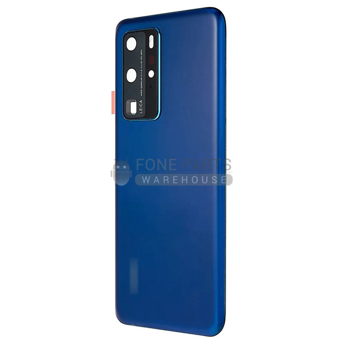 For P40 Pro Battery Back Cover Camera Lens [Blue]