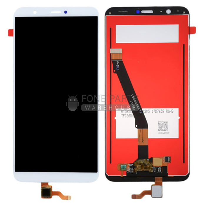 For P Smart (2018) Replacement Lcd with Digitizer Assembly in [White]