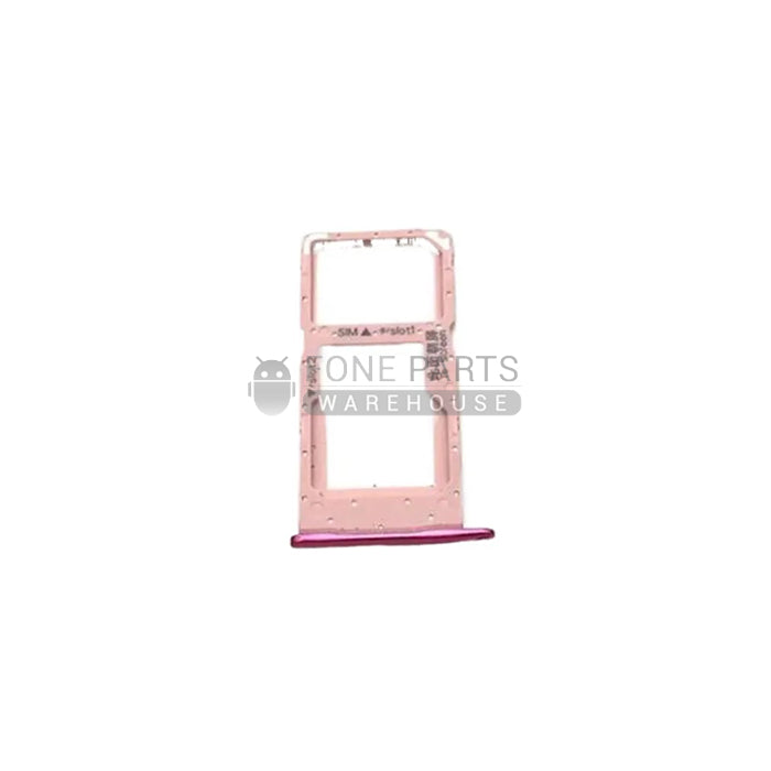 For P Smart (2018) Replacement Sim Card Tray Holder [Pink]