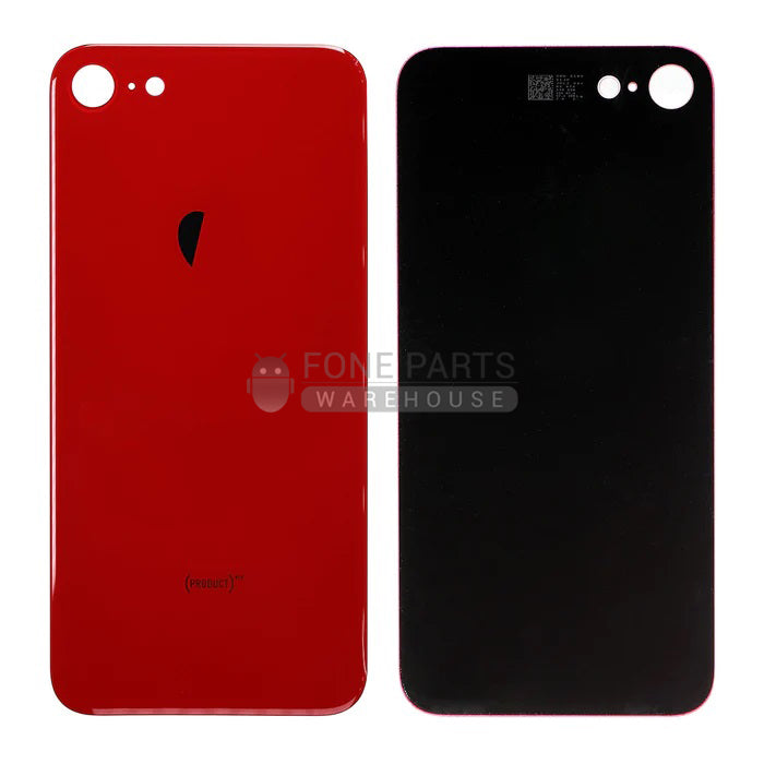 For IPhone 8 Replacement Rear Cover Glass Big Hole [RED]