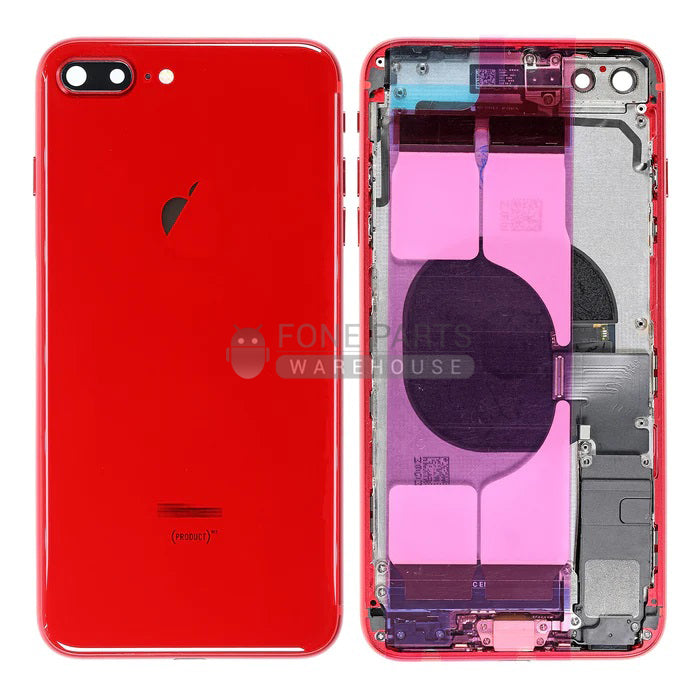 For IPhone 8 Plus Genuine Housing With Parts in [Red] [Grade A Condition Taken From 14 Days Used Phone]