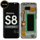 For Galaxy S8 LCD Screen With Frame and Touch Digitizer Assembly (Pulled Out) [Silver]