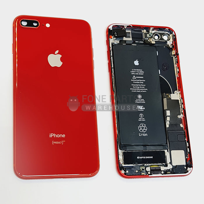 For IPhone 8 Plus Genuine Housing With Parts & Battery in [Red] [Grade A Condition Taken From 14 Days Used Phone]