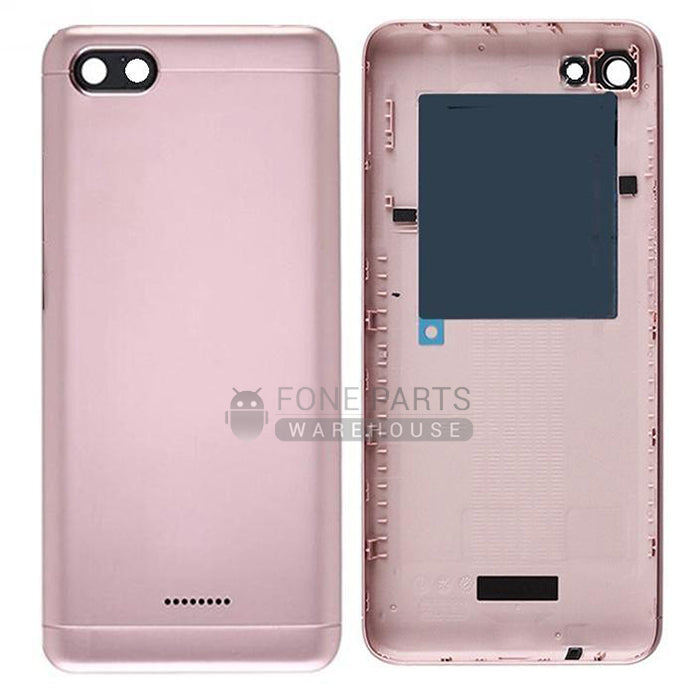 For Redmi 6A Replacement Battery Back Cover in [Rose Gold]