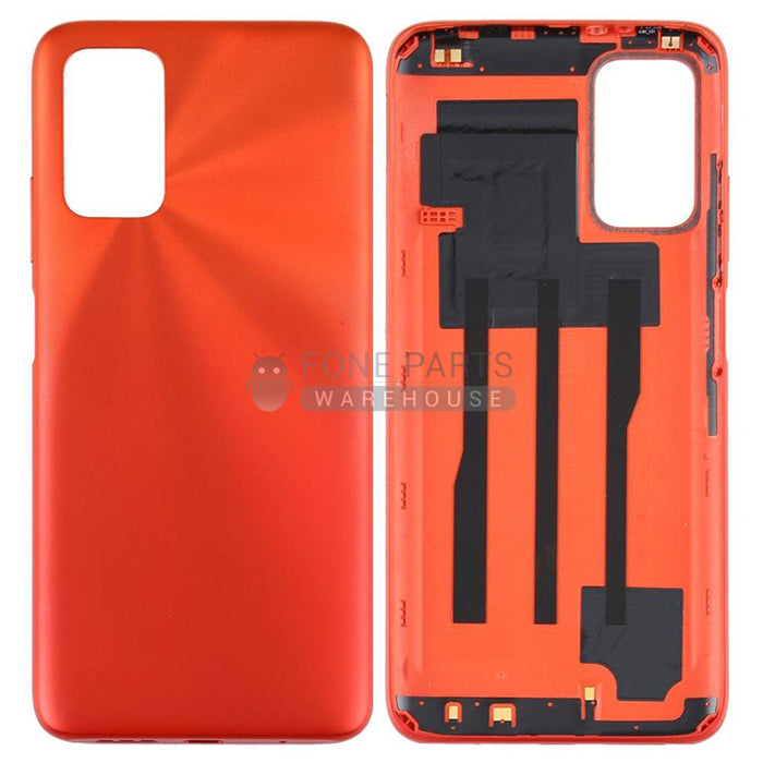 For Redmi 9T Replacement Battery Back Cover in [ Red flame]