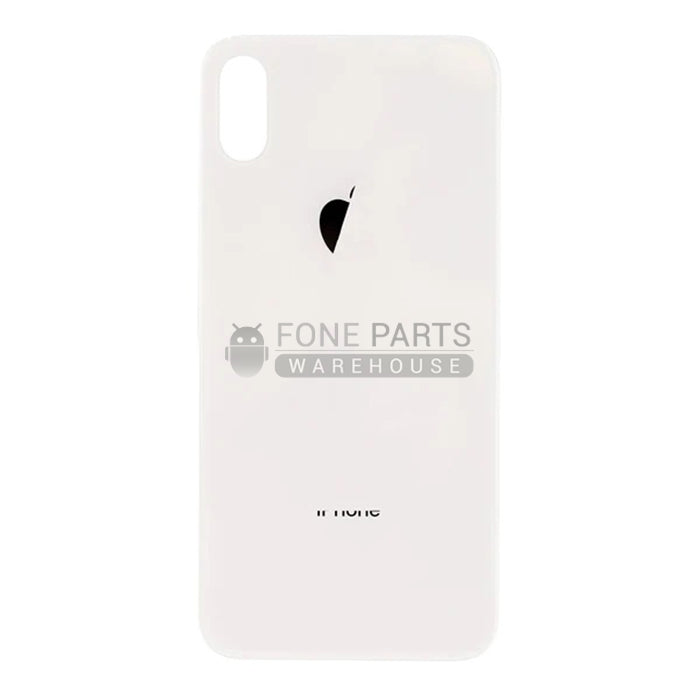 For IPhone X Replacement Rear Cover Glass [White]