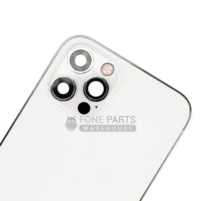 For IPhone 12 Pro Genuine Housing With Parts in [Silver] (Grade A Condition Taken From 14 Days Used Phone)