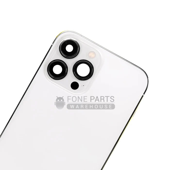 For IPhone 13 Pro Max Genuine Housing With Parts in [Silver] (Grade A Condition Taken From 14 Days Used Phone)