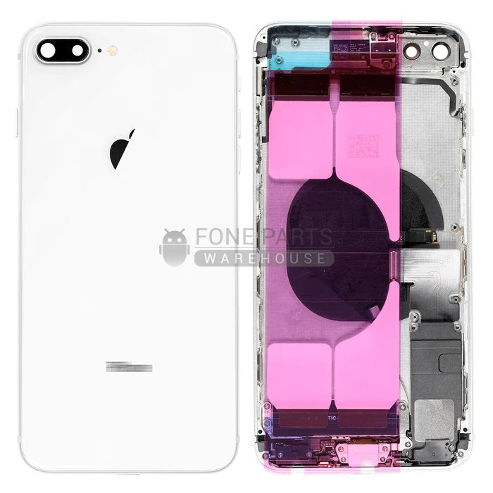 For IPhone 8 Plus Genuine Housing With Parts in [White] [Grade A Condition Taken From 14 Days Used Phone]