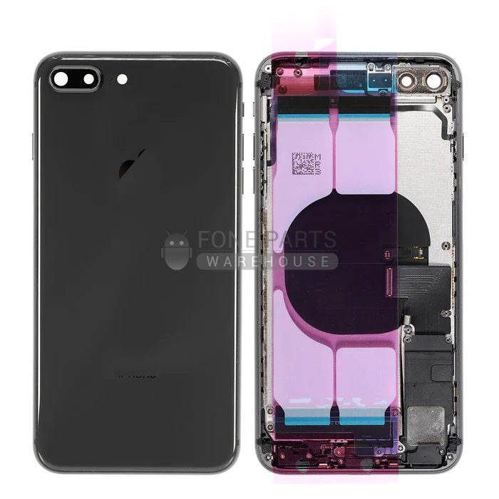 For IPhone 8 Plus Genuine Housing With Parts in [Black] [Grade A Condition Taken From 14 Days Used Phone]