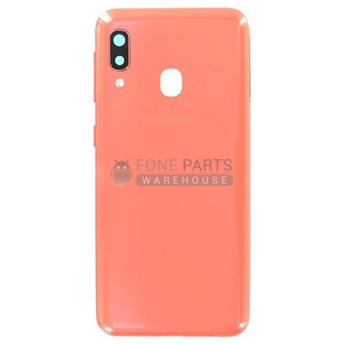 For Galaxy A20E (A202) Replacement Battery Back Cover [Coral Orange]