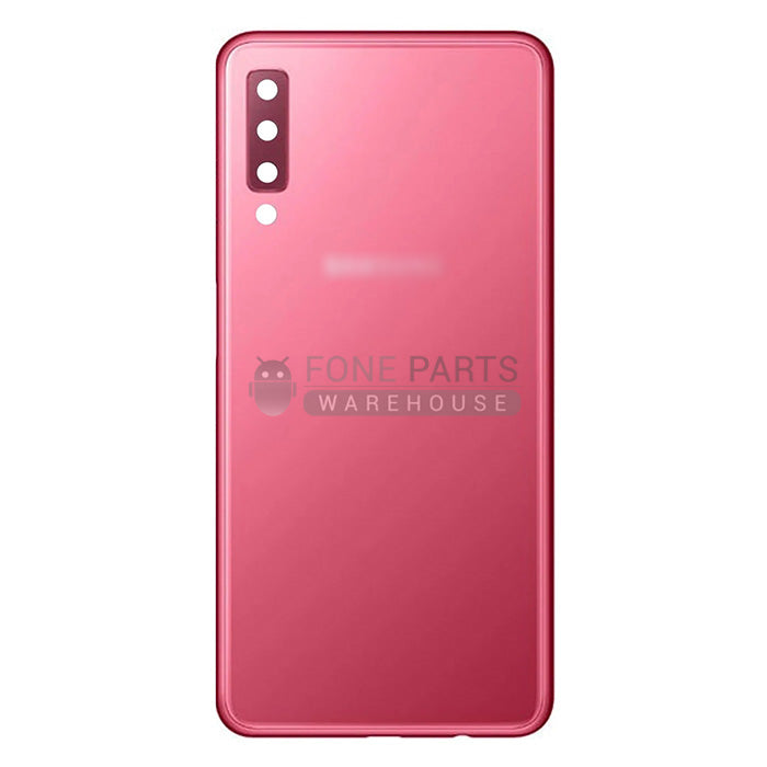 For Galaxy A7-2018(A750) Replacement Battery Back Cover [Rose Gold / Red]