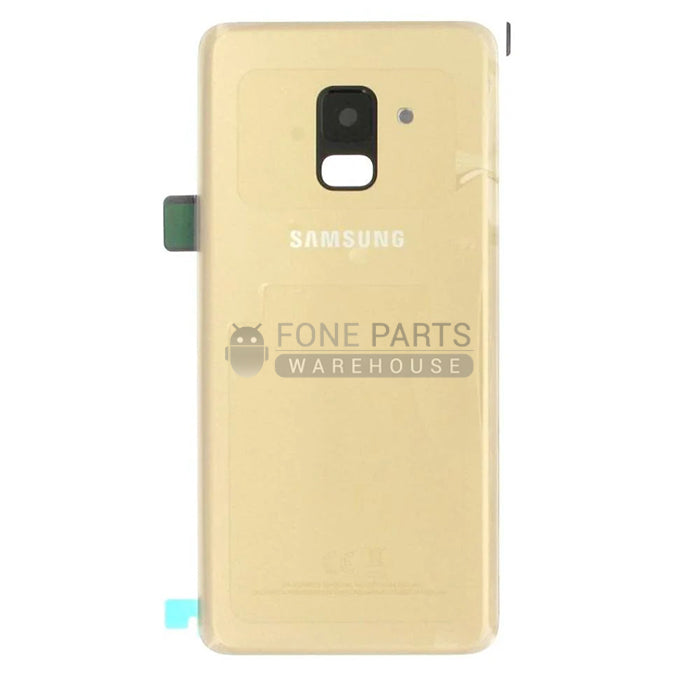 For Galaxy A8 Plus (A-730) Replacement Battery Back Cover [Gold]