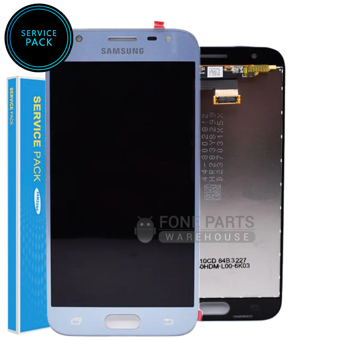 For J330 LCD Screen With Touch Digitizer Assembly (Genuine Service Pack) [Light Blue]