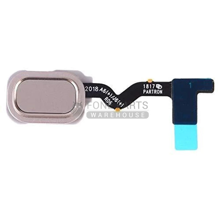 For Galaxy J6 (J600) Replacement Fingerprint Sensor Flex Touch ID Button [Gold]