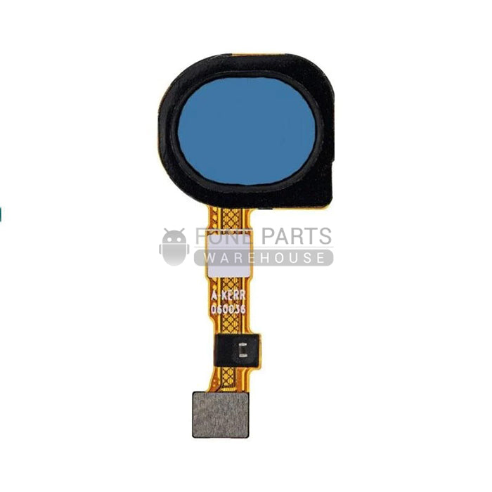 For Galaxy M11 (SM-M115) Fingerprint Sensor Flex Cable With Touch ID [Metallic Blue]