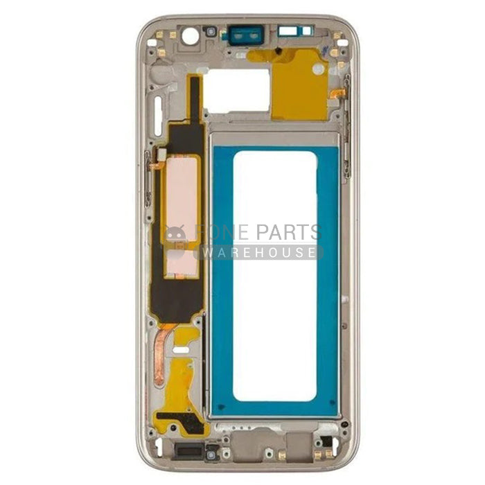 For Galaxy S7 Edge (G935) Replacement Middle Frame Housing Bezel [Gold]