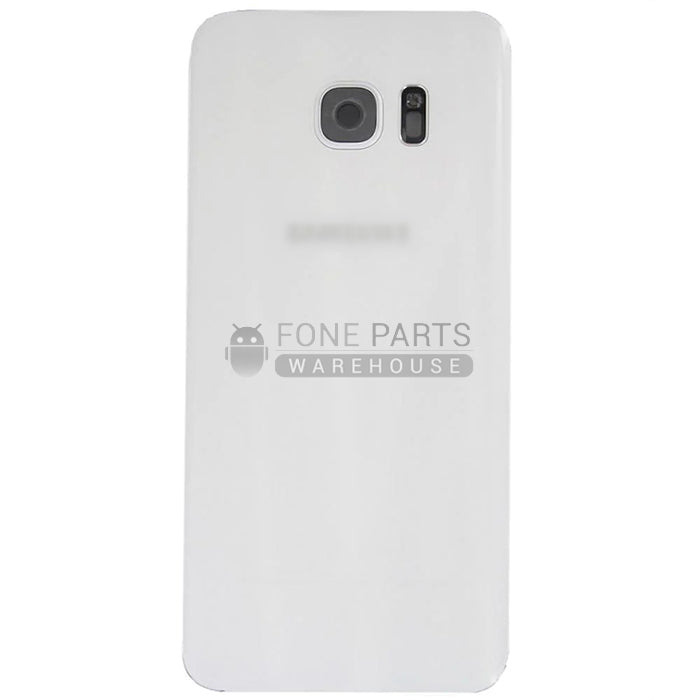 For Galaxy S7 Edge (G935) Replacement Battery Back Cover With Lens [White]