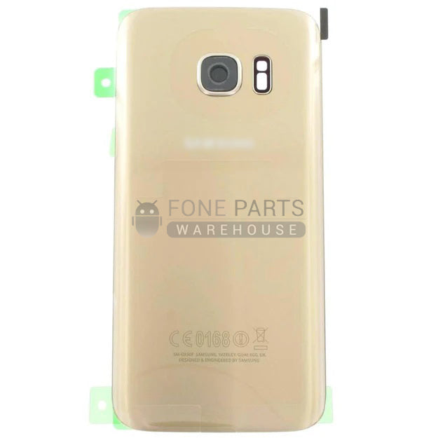 For Galaxy S7(G930) Replacement Battery Back Cover With Lens [Gold]