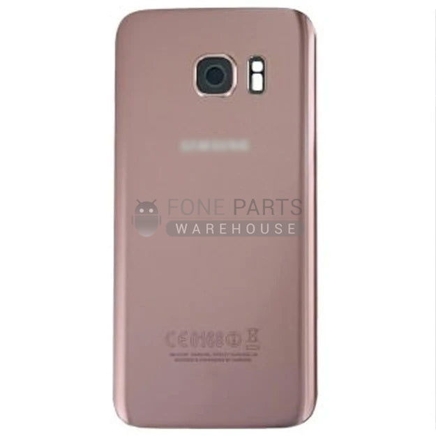 For Galaxy S7(G930) Replacement Battery Back Cover With Lens [Rose Gold]