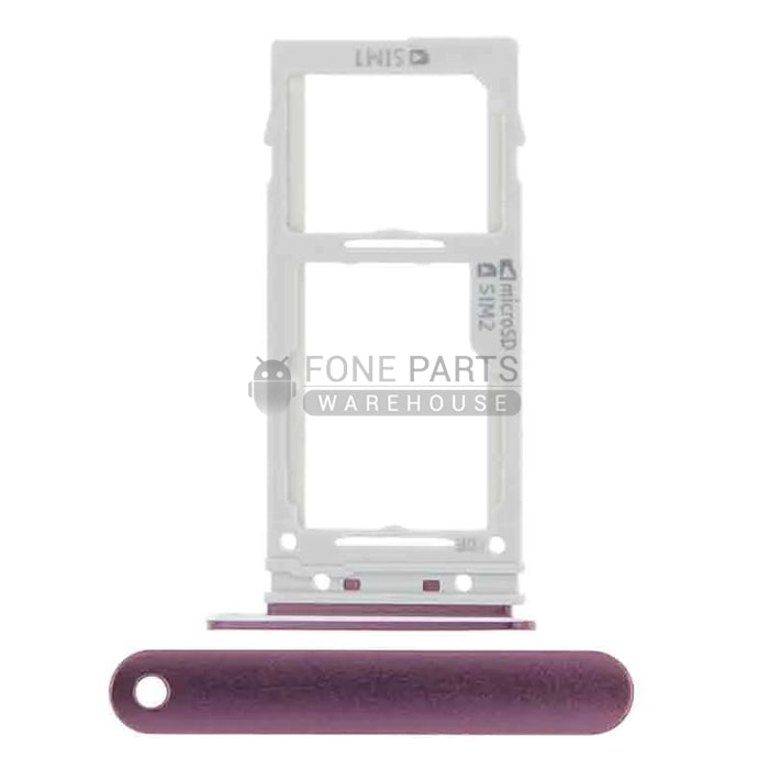 For Galaxy S9 (G960) / S9 Plus (G965)  Sim Tray with SD card slot in [Purple]