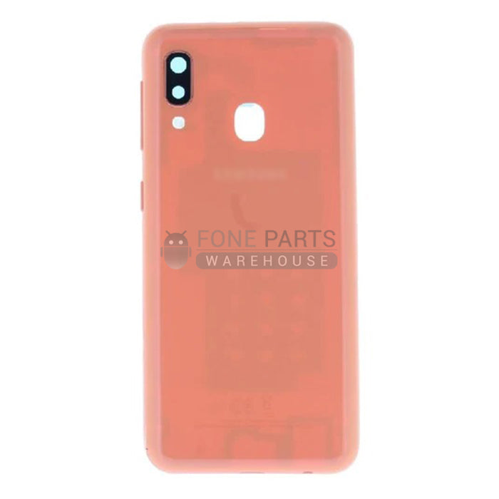 For Galaxy A20E (A202) Replacement Battery Back Cover [Coral Orange]